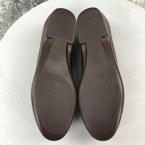 SAS Women's Size 7.5N Bronze Leather Comfort Slip On Closed Toe Loafers USA - Picture 9 of 12